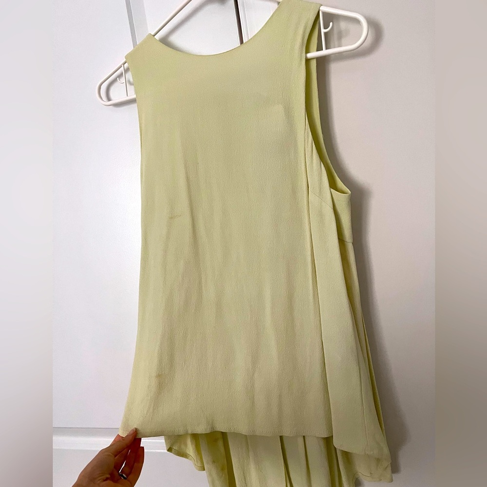 Forever 21 asymmetrical top - line green